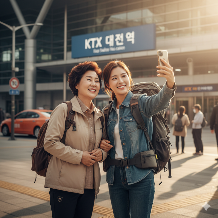  [KTX 대전] 짐 걱정 끝! '엄마와 함께' 체력 아끼는 뚜벅이 효도 당일치기 코스