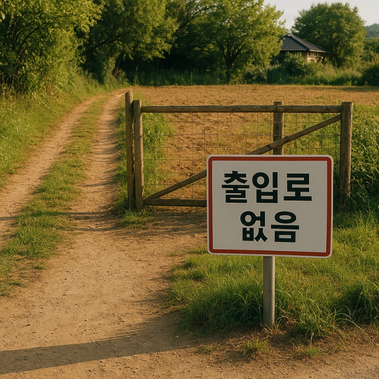  시골 전원주택 구입 전 반드시 확인해야 할 ‘맹지(盲地)’의 함정