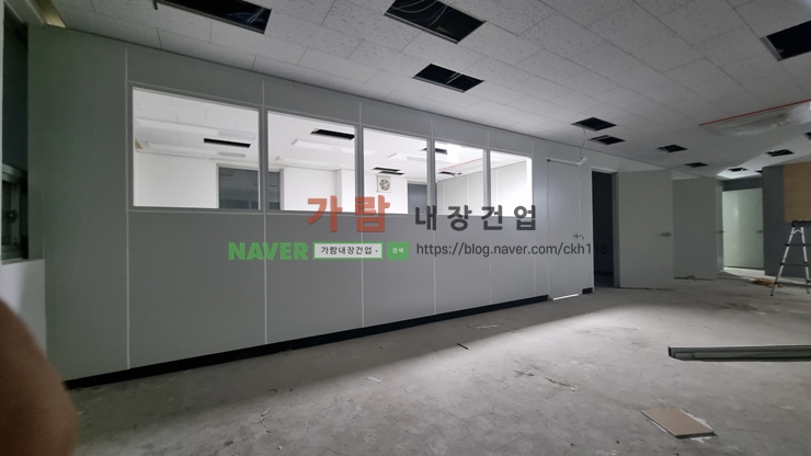  경남 진주 사무실 탕비실칸막이 공간분리  + 경남 사천 회의실 SGP 유리칸막이 C타입 시공현장