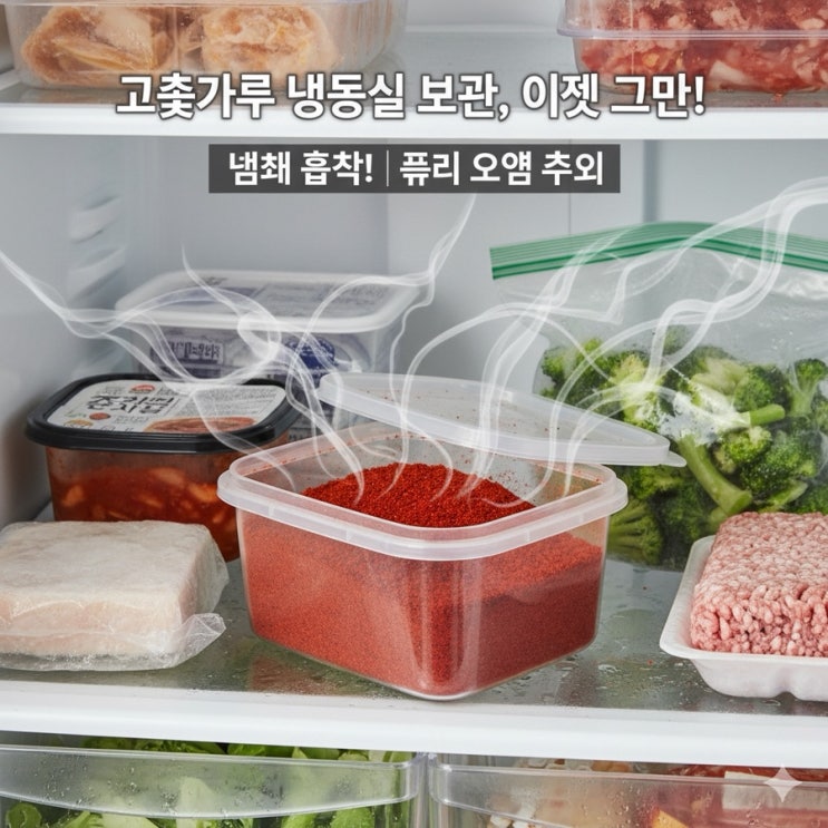  고춧가루 냉동실에 두면 안 되는 결정적 이유" 맛과 색깔이 이렇게 변한다
