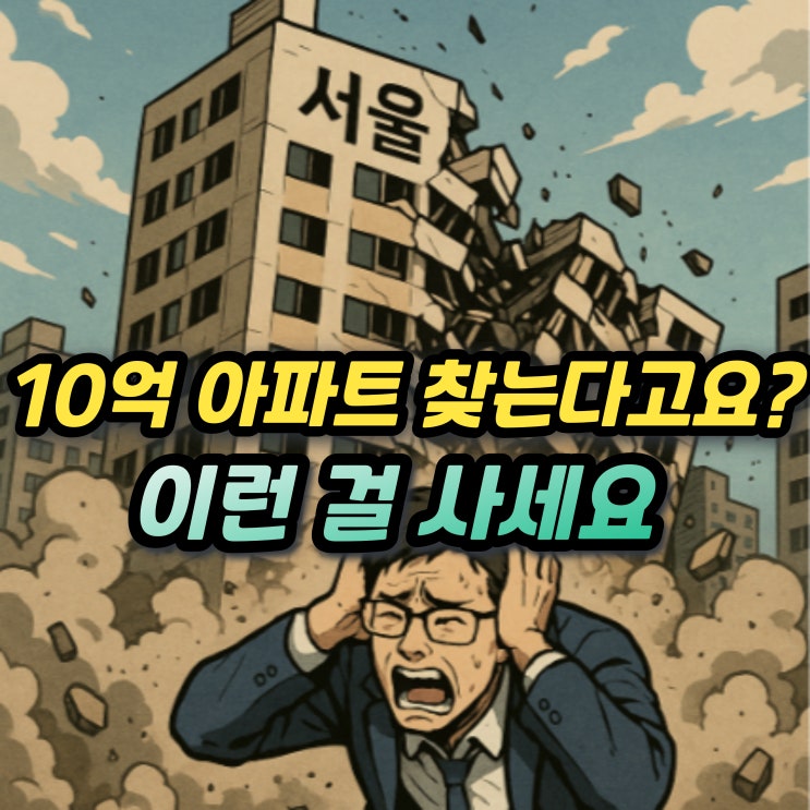  10억이하 서울 아파트 아무거나 사면 안됩니다.