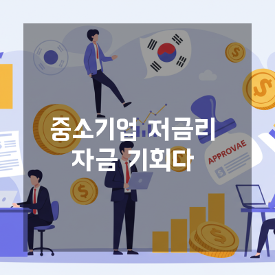  중소기업 저금리 자금, 전문가만 아는 정부 지원 성공 전략