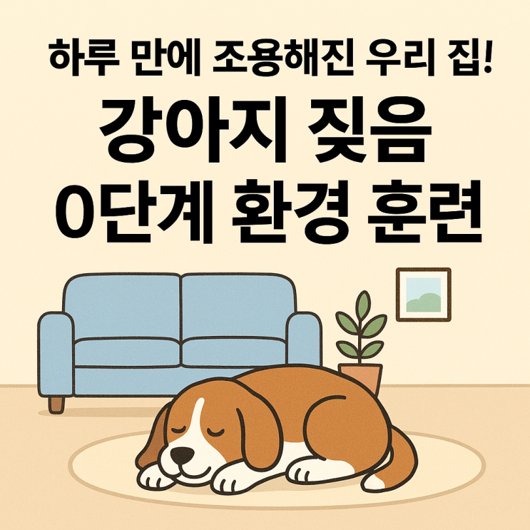   강아지 짖음 줄이는 환경 훈련법 | 조용한 집 만드는 실전 가이드