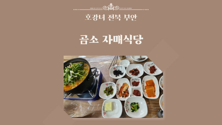  호강녀 #167 부안맛집 곰소 자매식당