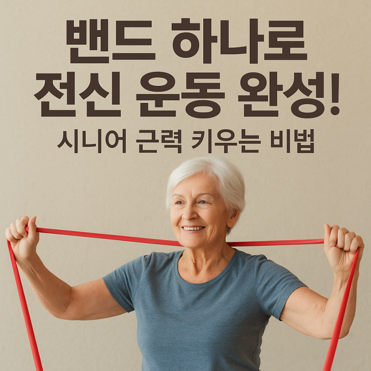  밴드 하나면 충분해요! 시니어도 쉽게 하는 근력 운동법