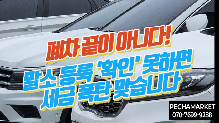  폐차 끝이 아니다!  말소 등록 '확인' 못하면 세금 폭탄 맞습니다 (실수 방지법)