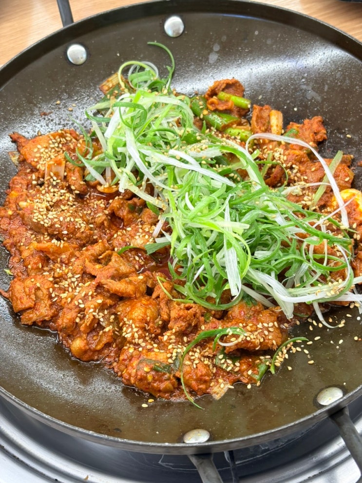  포항 문덕 밥집 맛집 추천 맛있는 파불고기 문덕 기와촌식당