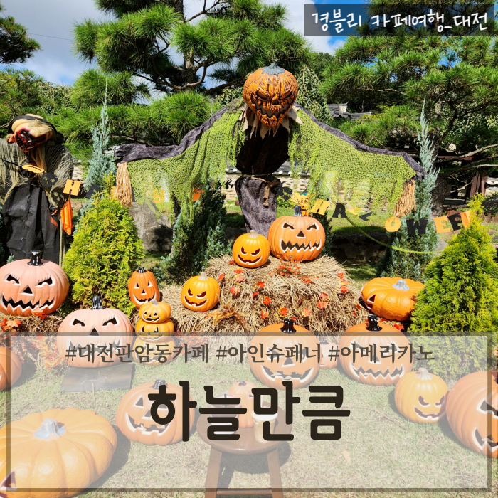  대전판암동카페 대전대형카페추천 대전할로윈데이 한옥뷰카페 '하늘만큼'