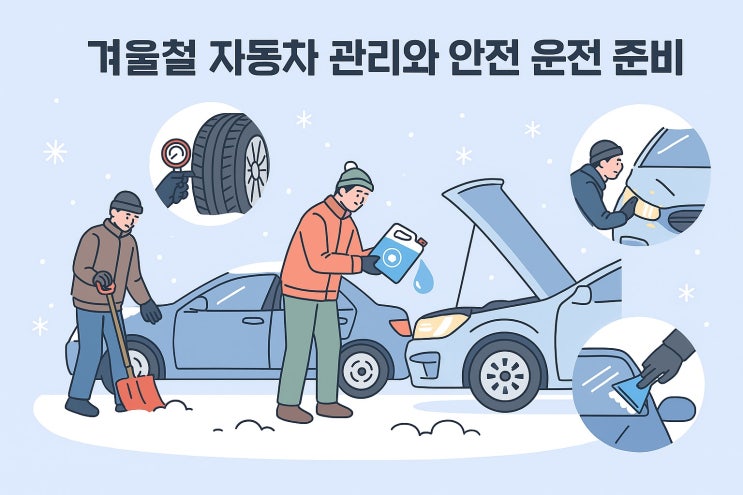  ️ 겨울철 운전, 이렇게 준비하세요: 자동차 관리·안전 체크포인트 