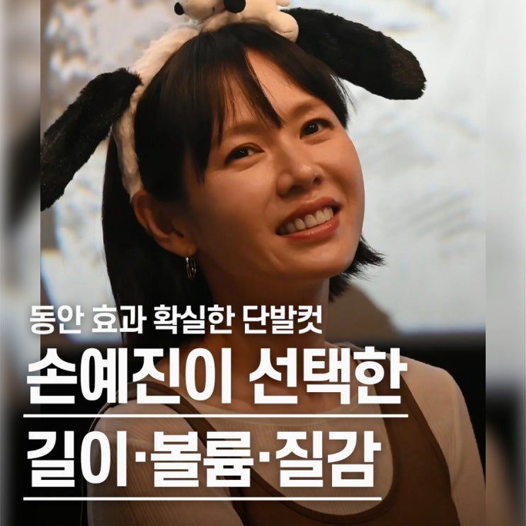  "거의 30년 전 모습 그대로" 손예진 귀밑 단발로 동안 이미지 복사한 비결