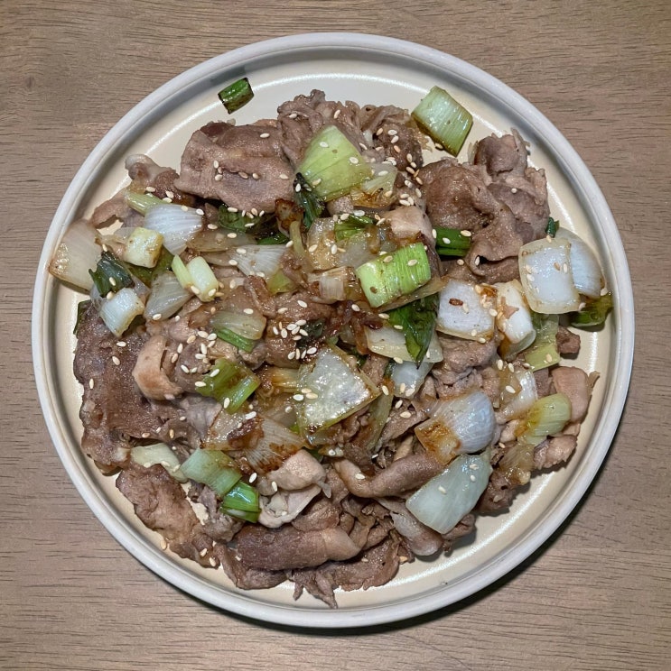  냉동대패삼겹살 요리 간장제육 레시피