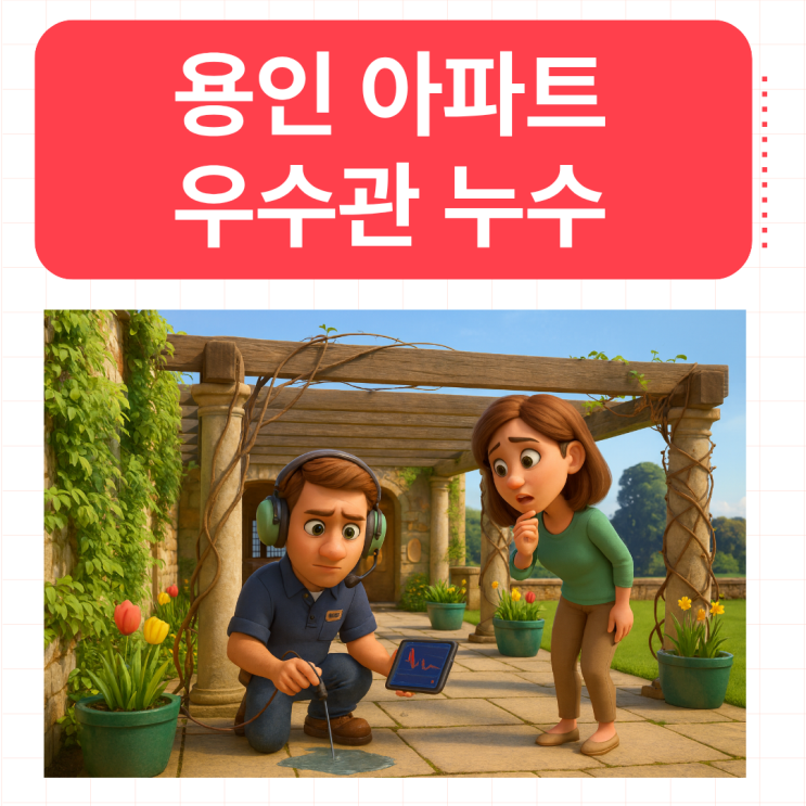  용인 아파트 우수관 누수 서천동 천장 물샘 방수공사 업체 추천