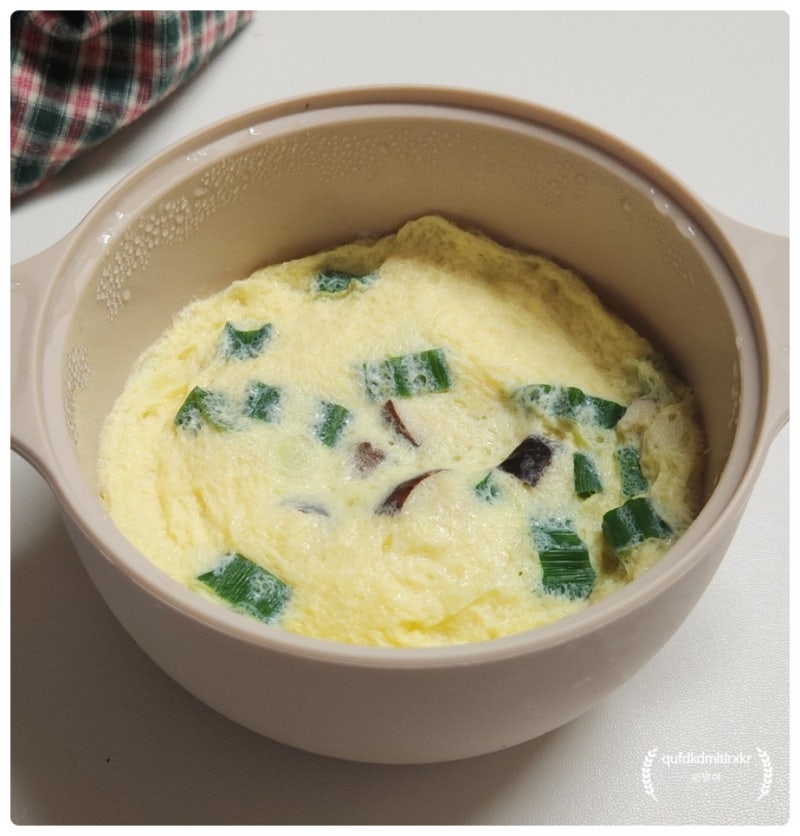 전자렌지 계란찜 만들기 | 표고버섯 달걀찜 실리콘 찜기로 간단하게!