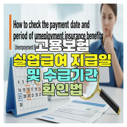  고용보험 실업급여 지급일 및 수급기간 확인법