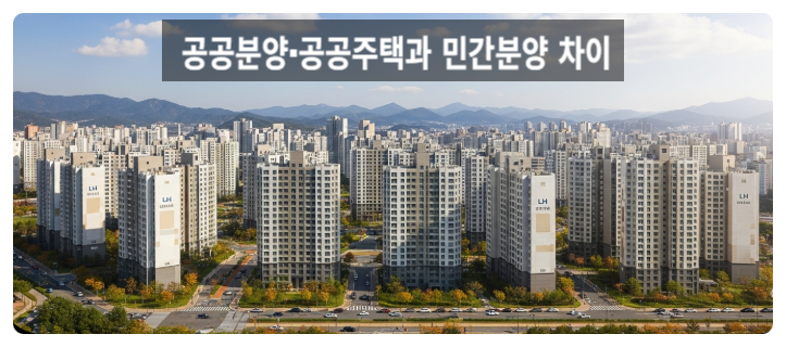 공공분양·공공주택과 민간분양 차이 최신 가이드
