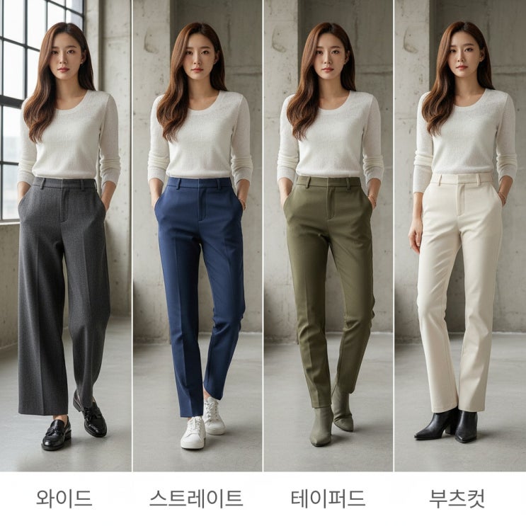  내 체형에 딱! 실패 없는 슬랙스 '핏' 고르는 법