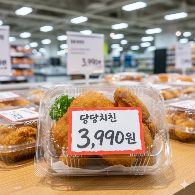  고물가 시대 롯데마트 당당치킨 3990원의 비밀!
