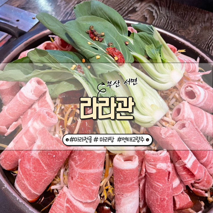  부산 :: 서면역 근처 연태고량주️마라전골 라라관
