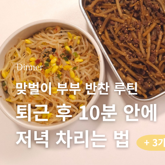  콩나물로 하나로 완성하는 집반찬 : 콩나물 무침, 콩나물밥, 콩나물국