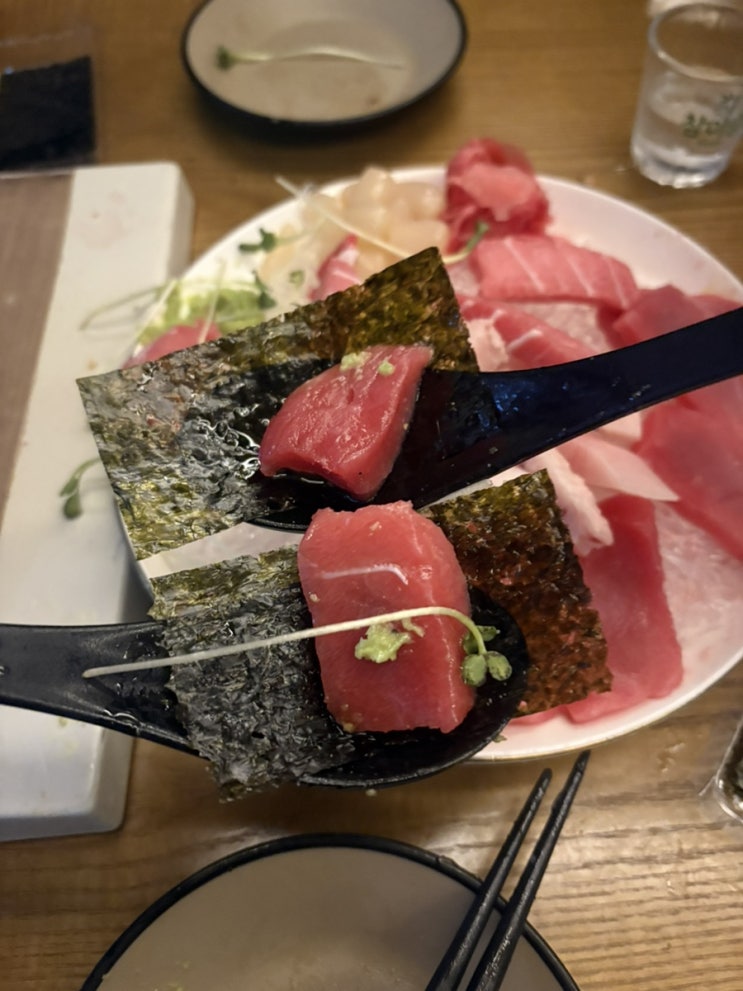 쿠히치 연남｜연남동 일식 맛집 추천! 규카츠·사시미·후토마끼까지 한 번에 