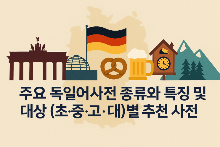  주요 독일어사전 종류와 특징 및 대상 (초·중·고·대)별 추천 사전