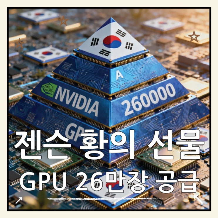  젠슨 황 방한 선물 GPU 26만장 공급 의미는?