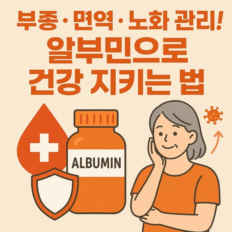  혈액 속 단백질 알부민 효능 총정리｜부종·면역·노화 관리까지