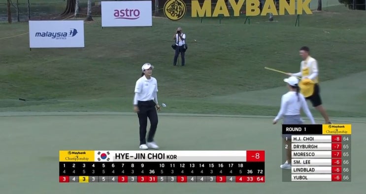 최혜진 <b>단독 선두</b>·윤이나 반등… 메이뱅크 <b>챔피언십</b> 1R 정리