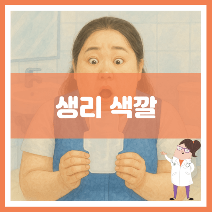  생리 색깔에 대해 알아봐요