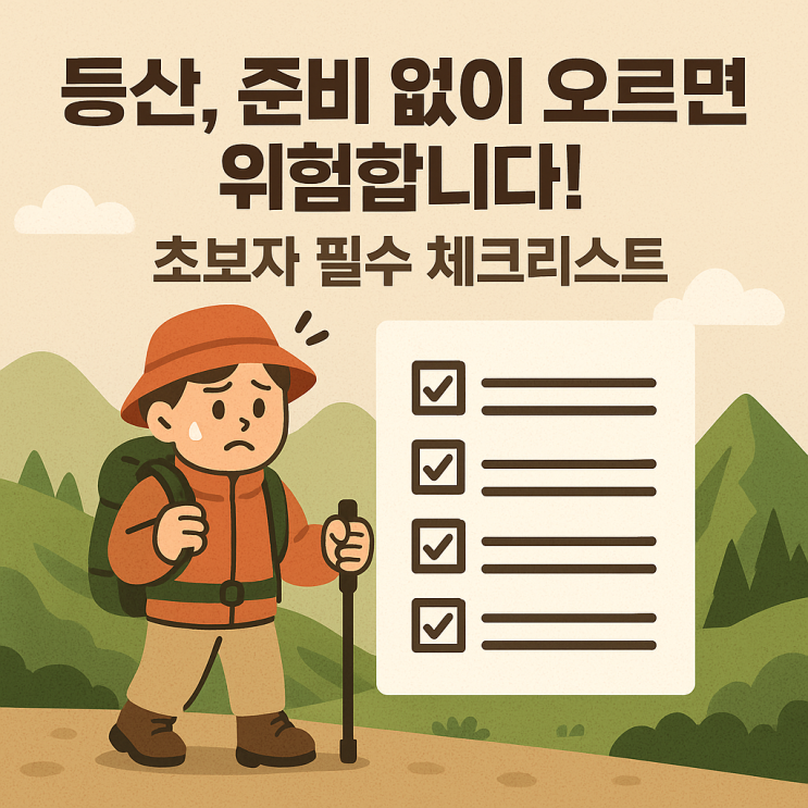  ️ 가을 등산 필수 가이드! 안전하게 즐기는 ‘등산 주의사항 & 준비물 체크리스트’