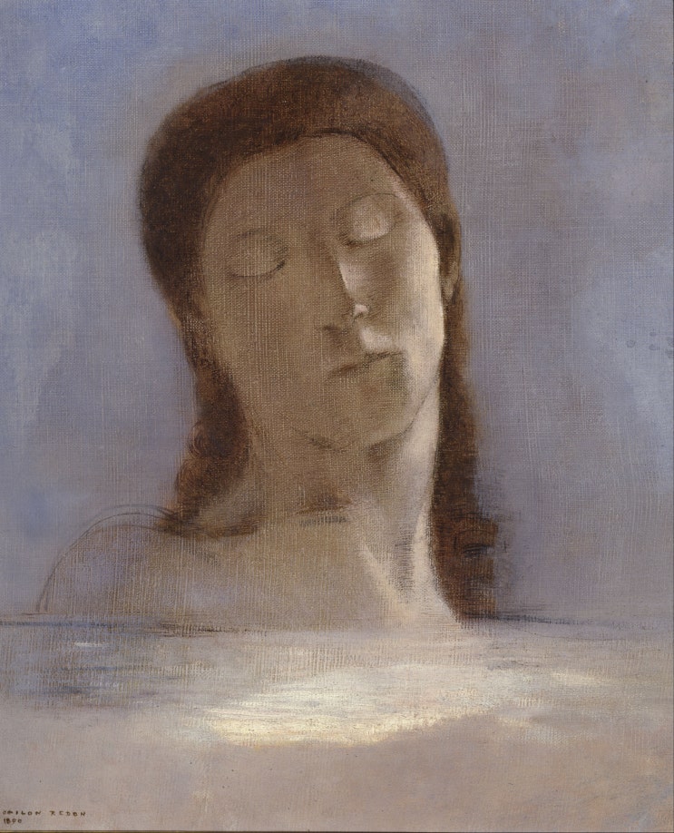  오딜롱 르동 《눈을 감은 여인 (The Closed Eyes, 1890)》