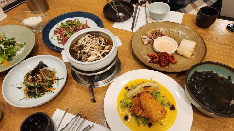  올림픽공원식당 가족모임 하기 좋은 '한정식 태이재'