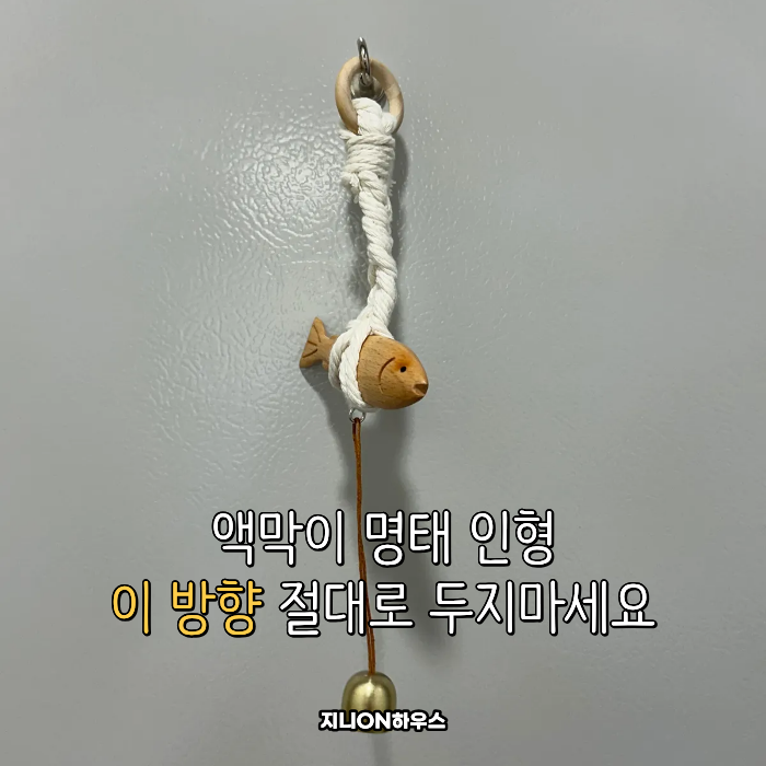 액막이 명태 인형 방향 "절대" 여기로 두지 마세요!