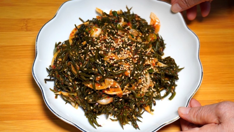 톳나물무침 톳 데치기 톳요리 톳무침 톳나물 제주 반찬 만들기 톳된장무침