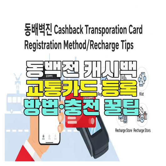  동백전 캐시백 교통카드 등록 방법·충전 꿀팁