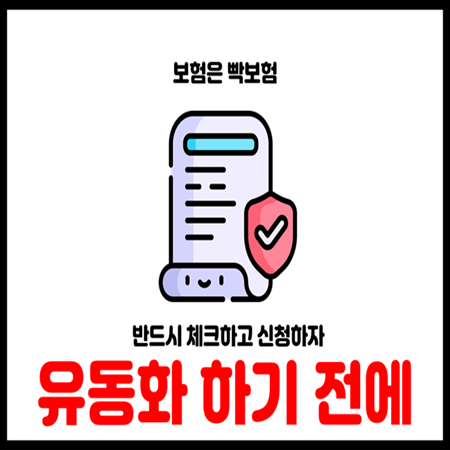  종신보험 사망보험금 유동화 신청 전 필수확인사항
