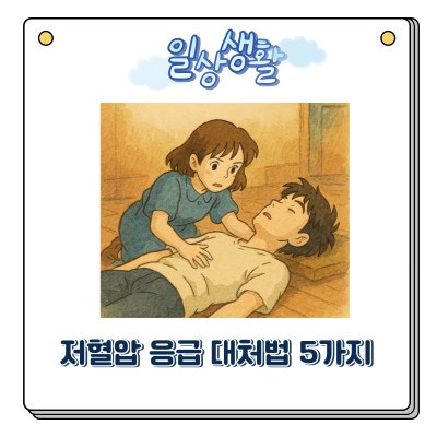 저혈압 완벽 가이드 : 혈압 올리는 방법 3가지 & 혈압 낮을 때 응급 대처법 5가지