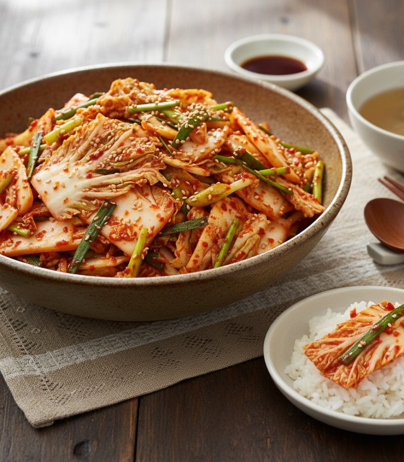 배추겉절이 만드는법,황금 양념장비법 풀 없이 간단하게!