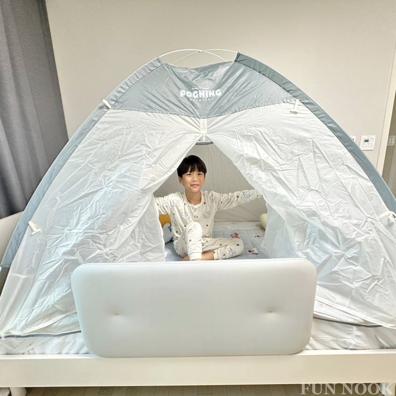 포그닝 1인용 침대 거실 난방텐트