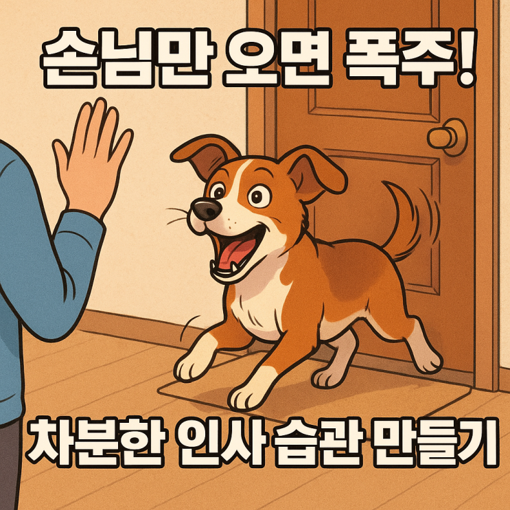   문 앞에서 흥분 폭발? 강아지 ‘방문객 반기는 습관’ 고치기