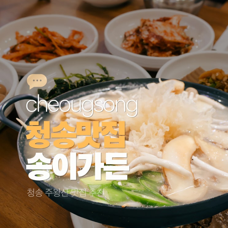  청송 맛집 주왕산 소노벨 근처 송이가든