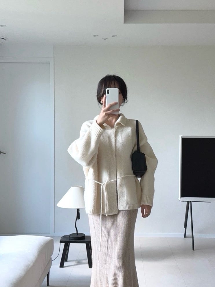  르917 FW 돌먼 니트 가디건 후기 Dolman sleeve knit jacket