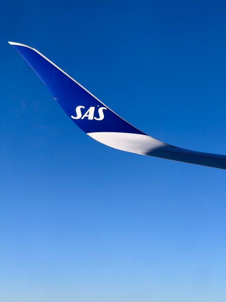  [북유럽 여행기] 인천-덴마크 코펜하겐 직항 탑승 후기(스칸디나비아 항공, SAS A350, SK988 987, 기내식)