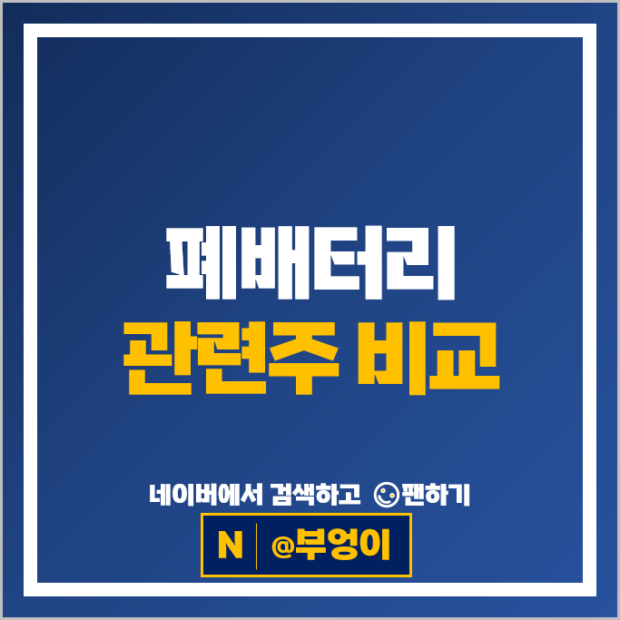 폐배터리 관련주 재활용 주식 에코프로 나인테크 POSCO SK이노베이션 주가