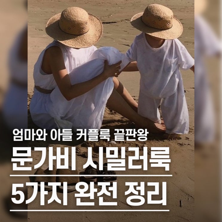  "우월한 유전자" 문가비 아들 시밀러룩 공개 근황