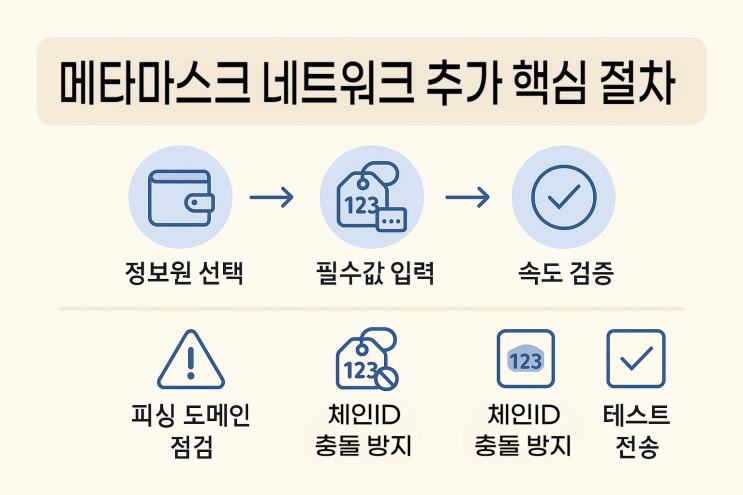  체인ID·네트워크 RPC 추가 방법(메타마스크)을 5분 만에 끝내는 최신 가이드