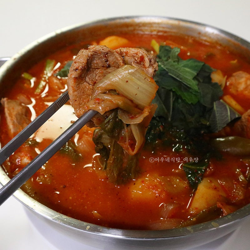 순살 우거지 감자탕 끓이는법, 돼지고기사태 요리 양념