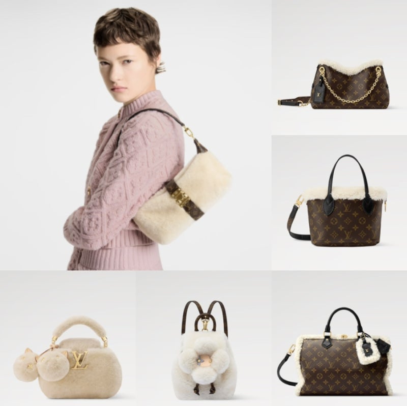 LOUIS VUITTON 루이비통 LV Ski 2025 캡슐 시어링 백 | 착용 사진