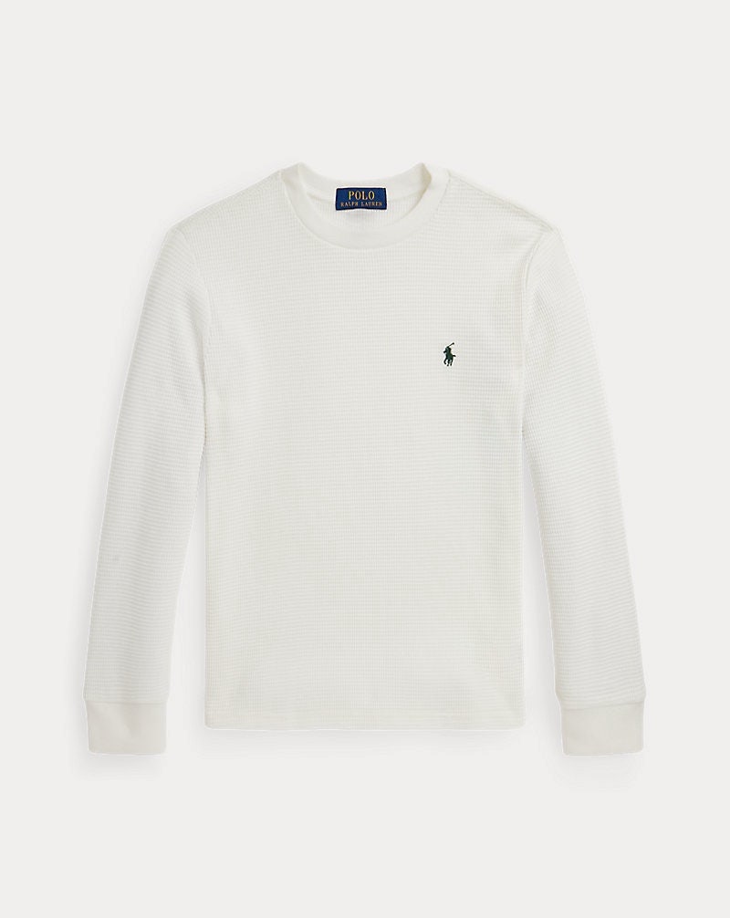 ❌❌[공홈정품/2컬러] 폴로 랄프로렌 보이즈 여성 와플 니트 코튼 긴팔 티셔츠 Waffle-Knit Cotton ....