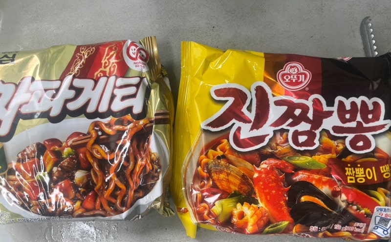 진짬뽕+짜파게티 조합 레시피 #진짬게티